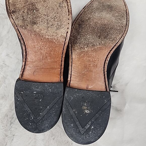 Allen Edmonds Carlyle Black Leather Plain Toe Dress Shoes Mens Size 10 D - Picture 8 of 9